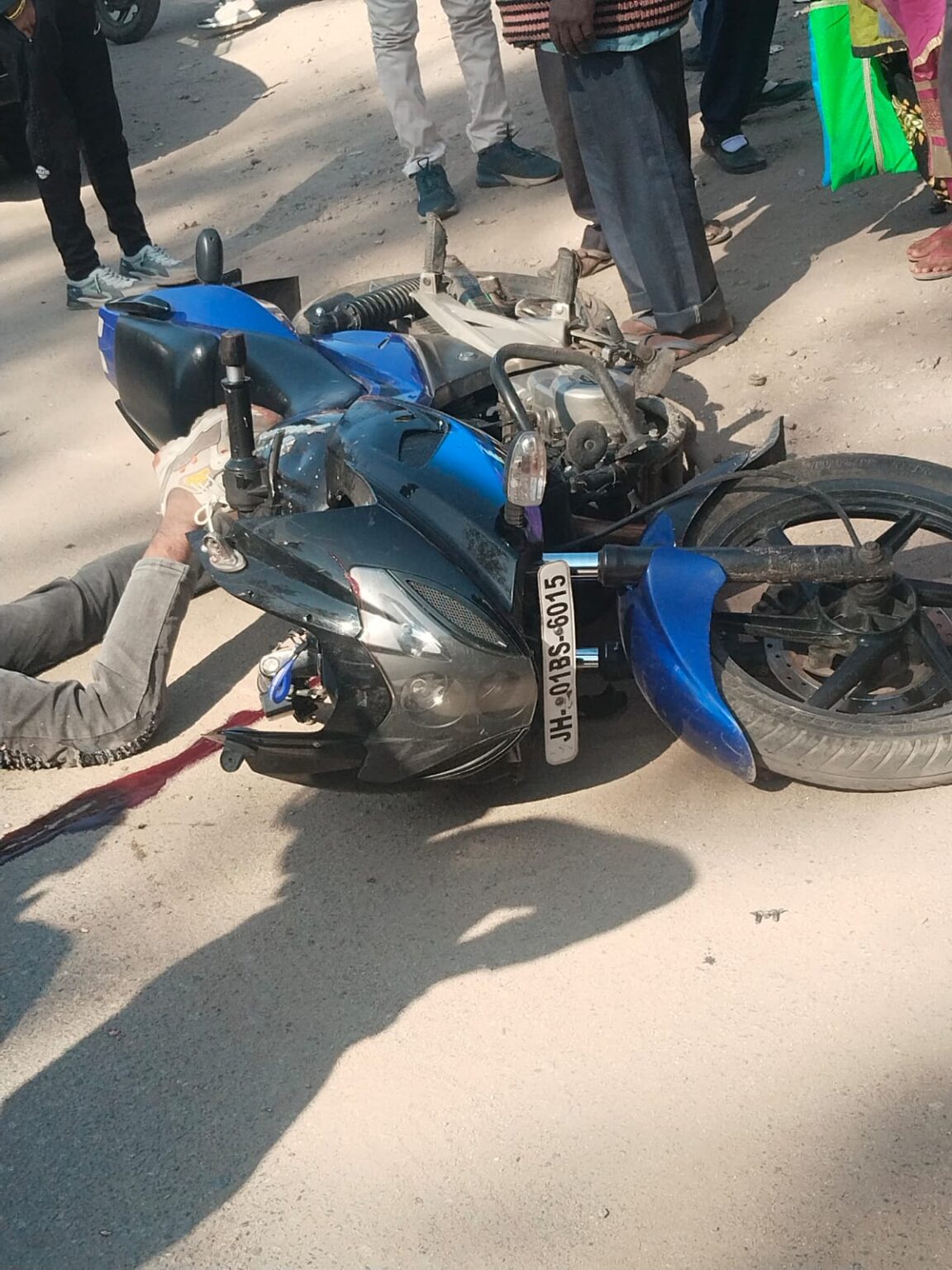 रांची में बस ने बाइक सवार को रौंदा, मौत