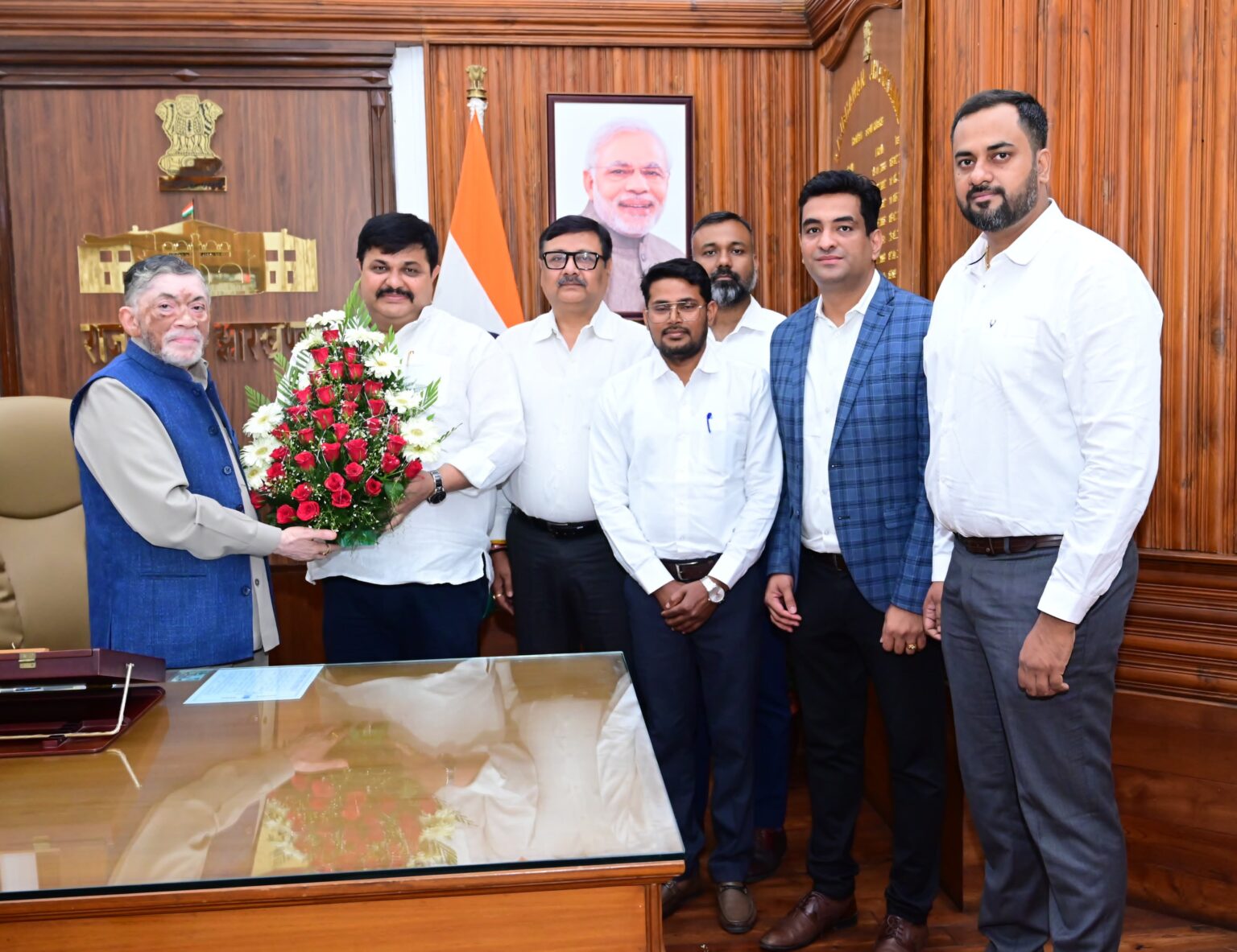 राज्यपाल से केनरा बैंक ऑफिसर्स ऑर्गेनाइजेशन के प्रतिनिधिमंडल ने की मुलाकात