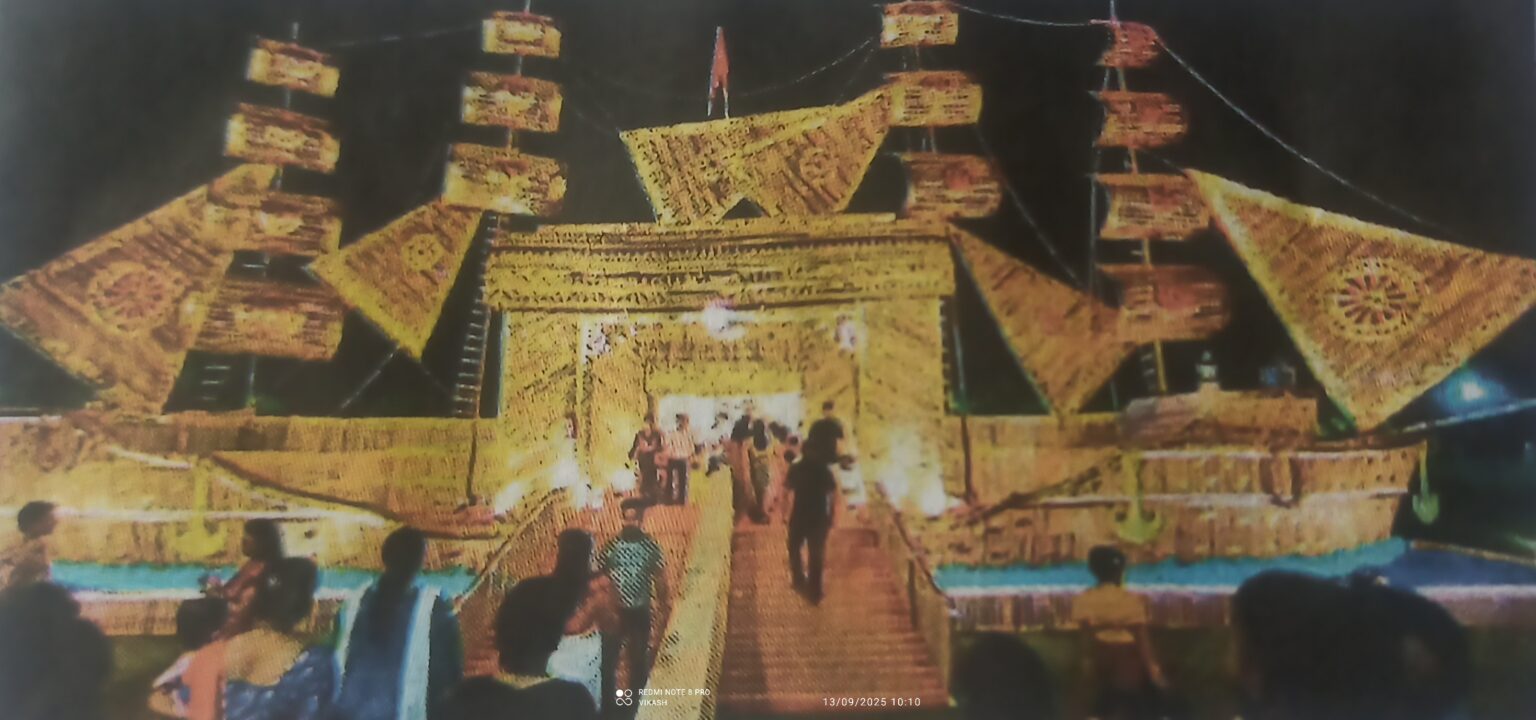 नवयुवक संघ दुर्गा पूजा समिति इस वर्ष इको फ्रेंडली पंडाल का करेगी निर्माण