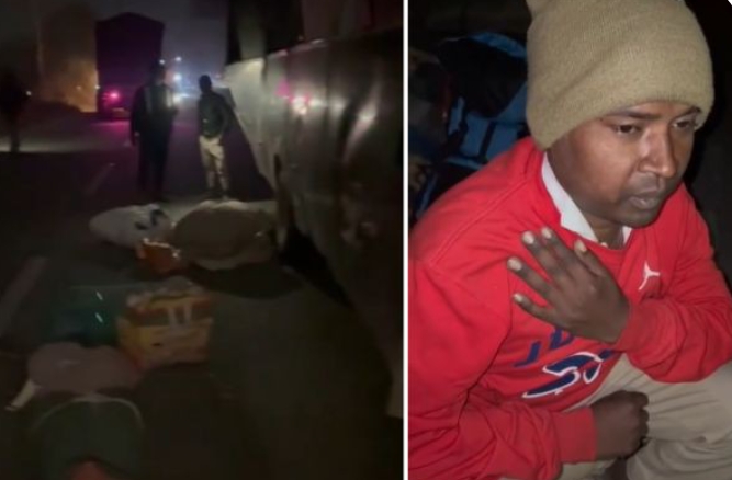 सड़क दुर्घटना में एक जवान घायल