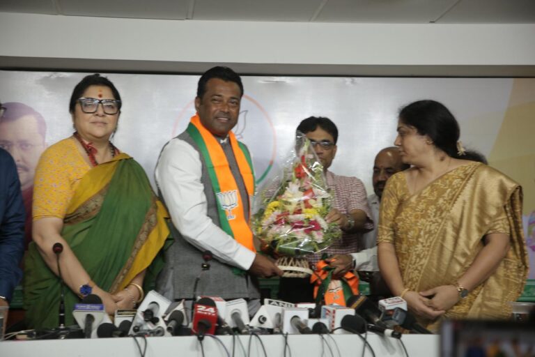 पूर्व टेनिस स्टार लिएंडर पेस ने भाजपा के साथ शुरू की नई राजनीतिक पारी, खेल ढांचे पर दिया जोर