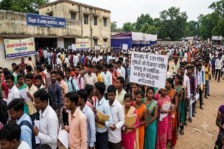 झारखंड में 3.91 लाख लोग रोजगार की तलाश में, पलामू में सर्वाधिक 44 हजार बेरोजगार
