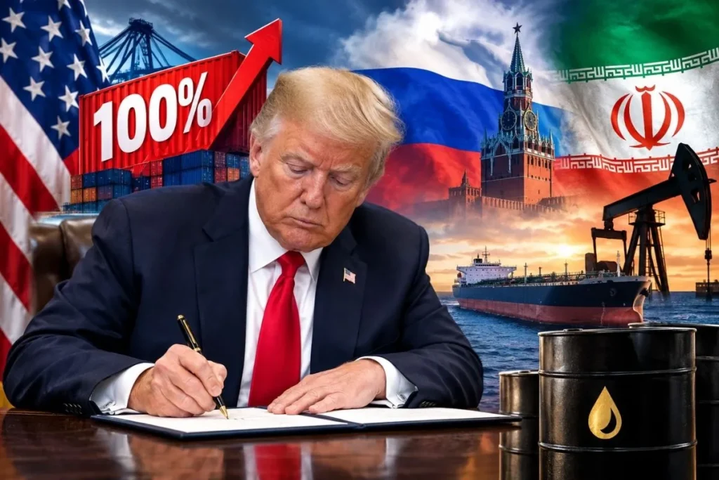 ट्रंप ने रूस-ईरान प्रतिबंध कानून पर किए हस्ताक्षर, भारत-चीन पर 100% तक टैरिफ का रास्ता साफ